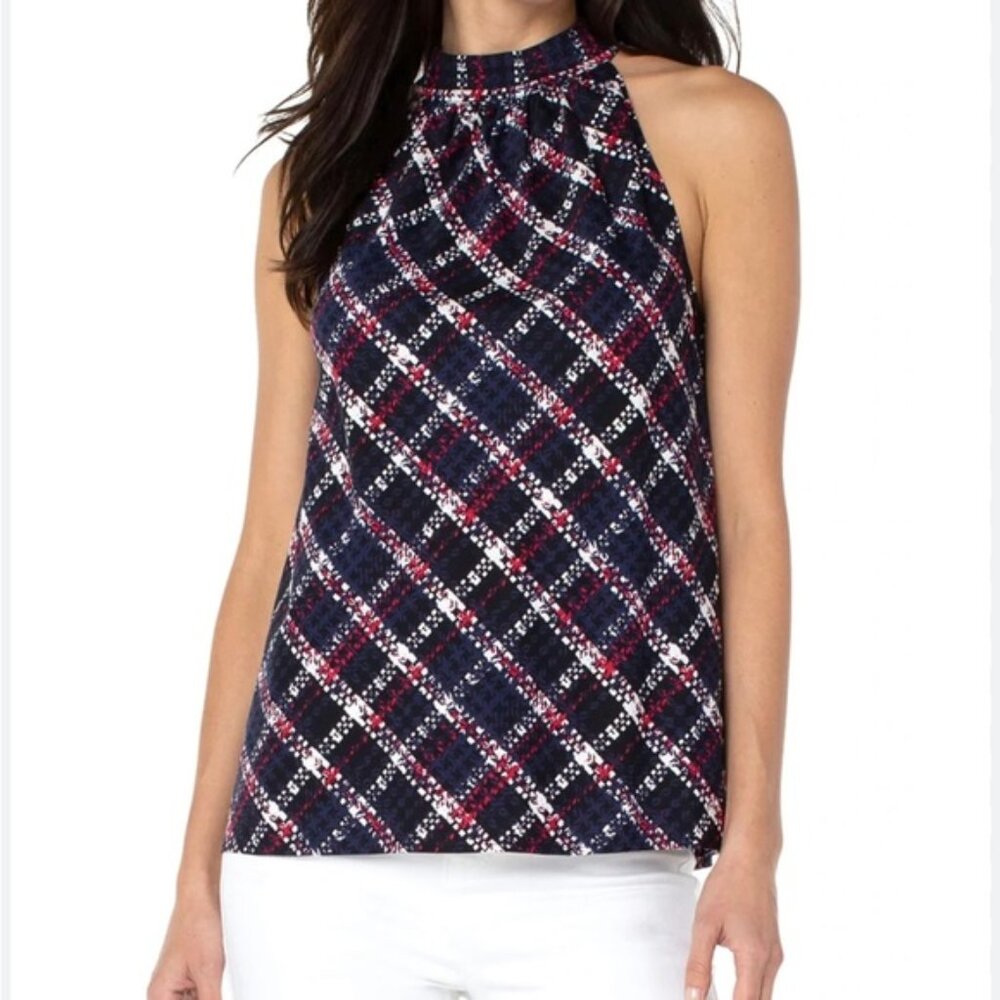 Liverpool Sleeveless Mock Neck Tank NWT Sz M